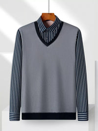 Gray Yellow White Strip